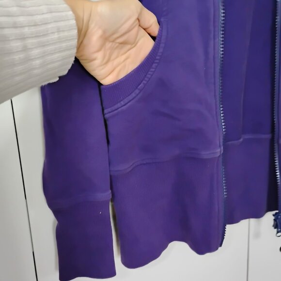 Lululemon athletica Women's Purple Live Simply Hooded Full-Zip Jacket Size 4 - Picture 5 of 9